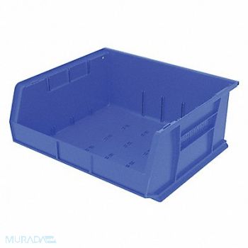 AKRO-MILS F8696 Hang and Stack Bin Blue Plastic 7 in, 2W780