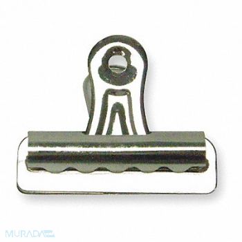 GRAINGER APPROVED Bulldog Clip 1 1/4 In W Silver PK36, 2WFV7