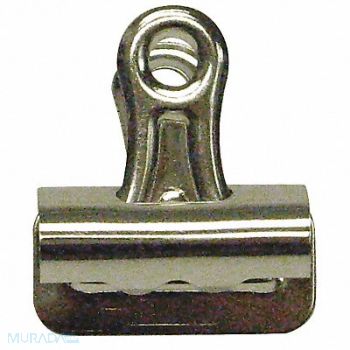 GRAINGER APPROVED Bulldog Clip 2 5/8in Silver PK12, 2WFV8