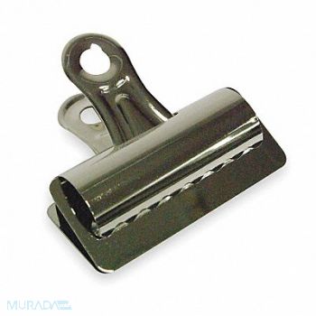 GRAINGER APPROVED Bulldog Clip 3in W Silver PK12, 2WFV9