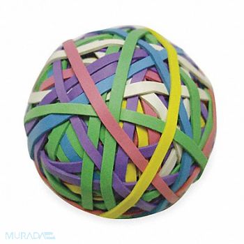 GRAINGER APPROVED Rubber Band Ball #30 3-3/16x1/8in Asst, 2WFX9