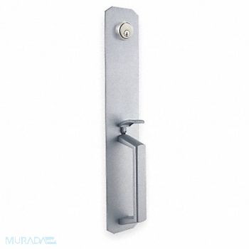 STANLEY Escutcheon Pull w/Lock and Thumbpiece, 2WJF3