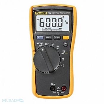 FLUKE Digital Multimeter 600V 40 MOhms, 2WTK3