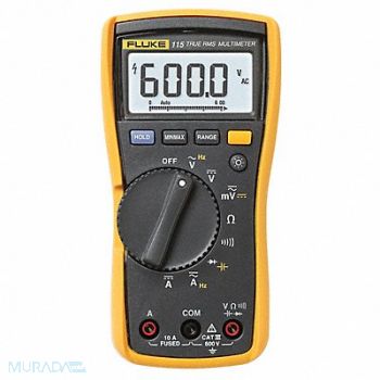 FLUKE Digital Multimeter 600V 40 MOhms 10A, 2WTK5