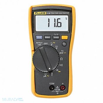 FLUKE Digital HVAC Multimeter 600V 40 MOhms, 2WTK7