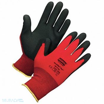 HONEYWELL NORTH Coated Gloves XL Black/Red PR, 2WTN8