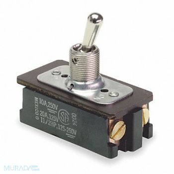 CARLING TECHNOLOGIES Toggle Switch DPST 10A @ 250V Screw, 2X633
