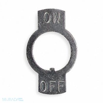 CARLING TECHNOLOGIES Toggle Switch Legend Plate On/Off PK25, 2X642