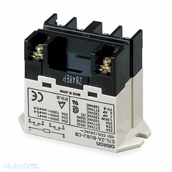 OMRON H8124 Enclosed Power Relay 10Pin 24VDC 3PST, 6C987