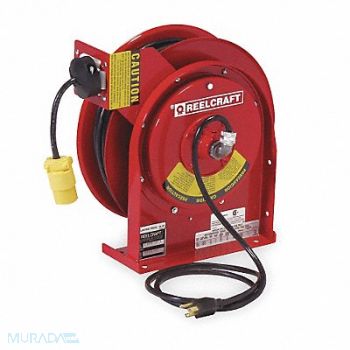 REELCRAFT Cord Reel 50ft 16 AWG Connector 120VAC, 2XJC7