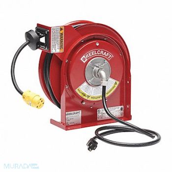 REELCRAFT Cord Reel 45ft 12 AWG Connector 120VAC, 8XFC6