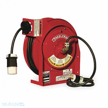 REELCRAFT Cord Reel 45ft 12 AWG Connector 120VAC, 2XJC8