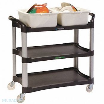 LAKESIDE Utility Cart Charcoal 29 1/2 x 16 3/4, 2XJH2