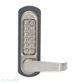 KABA D0001 Push Button Lock Passage Satin Stainless, 2XKT4