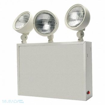 LITHONIA LIGHTING Emrg Lght Steel Lead Cal 9W Incndst, 2XLG2