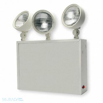 LITHONIA LIGHTING Emrg Lght Steel Lead Calc 12W Incndst, 2XLG3