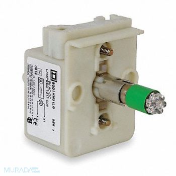 SCHNEIDER ELECTRIC Lamp Module 30mm 120VAC/VDC Green LED, 2XVN3