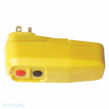 POWER FIRST Plug-In GFCI User Supp Cord 15A Yel 120V, 2XYR1