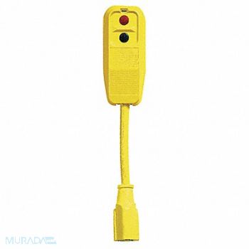 POWER FIRST Plug-In GFCI w/Cord 9.0 15A Yel 120V, 2XYR3