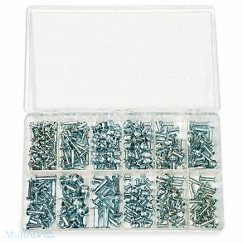 GRAINGER APPROVED Barrel Bolt Asrtmnt No of Pieces 310, 2YAR8