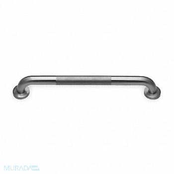 ENCORE Grab Bar SS Knurled Satin 24 in L, 4TLJ9