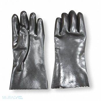 CONDOR D0524 Chemical Resistant Glove PVC 12 M PR, 2YEP1