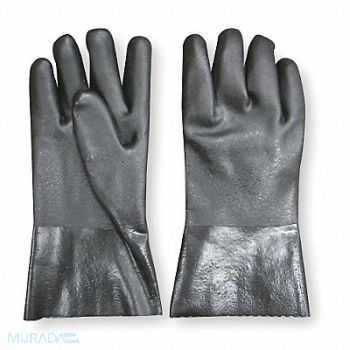CONDOR D0528 Chemical Resistant Gloves PVC 12 XL PR, 2YEP8