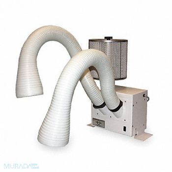 EXTRACT-ALL Benchtop Fume Extractor 4.4 ft Hose L, 2YFU4