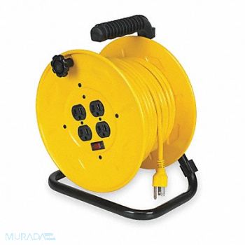 LUMAPRO Cord Reel 80ft 14 AWG Receptacle 120VAC, 2YKR5