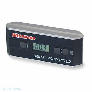 WESTWARD Digital Protractor Accuracy +/-0.1 deg., 2YNJ1