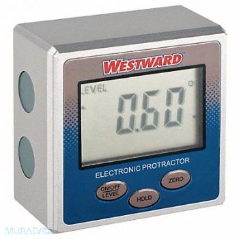 WESTWARD Digital Protractor Accuracy +/-0.20 deg., 2YNK6