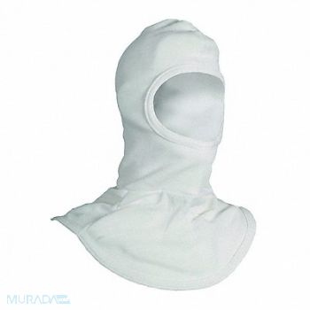 NATIONAL SAFETY APPAREL Flame Resistant Hood Universal White, 2YRH8