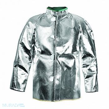 NATIONAL SAFETY APPAREL D1267 Aluminized Coat M Carbon Kevlar(R), 2YRJ4