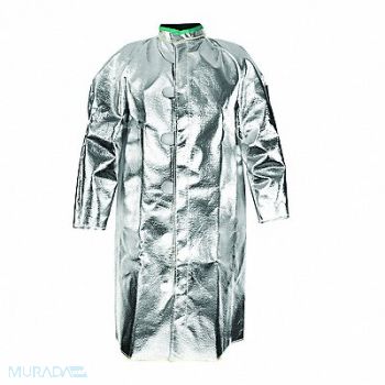 NATIONAL SAFETY APPAREL D1269 Aluminized Coat 2XL Carbon Kevlar(R), 2YRK4