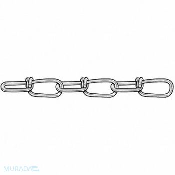 GRAINGER APPROVED Chain Dbl Zinc Sz #3 90 Lb Load 100 Ft, 2ZDK1