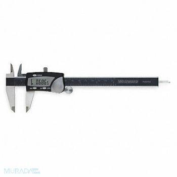 WESTWARD Digital Caliper 0-6 In 1.56 In Deep Jaw, 2ZA59