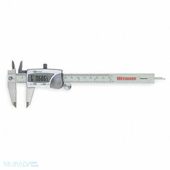 WESTWARD Digital Caliper 0-6 In Oil Resistant, 2ZA60