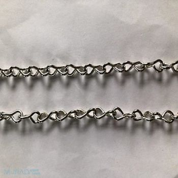 GRAINGER APPROVED Jack Chain Single Ni Sz 16 10 Lb 100 Ft, 2ZDF2