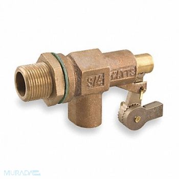 WATTS Float Valve 3/4 In Bronze Bulkhead Mount, 2ZDN5