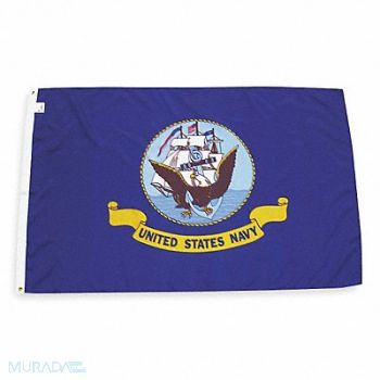 NYLGLO D4226 Navy Flag 3x5 Ft, 2ZE38