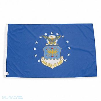NYLGLO D4226 Airforce Flag 3x5 Ft, 2ZE39