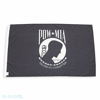 NYLGLO D4226 Pow Mia Flag 3x5 Ft, 2ZE41