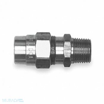 TRAMEC SLOAN Male Connector Fitting 3/8-18 Brass, 2ZJF7