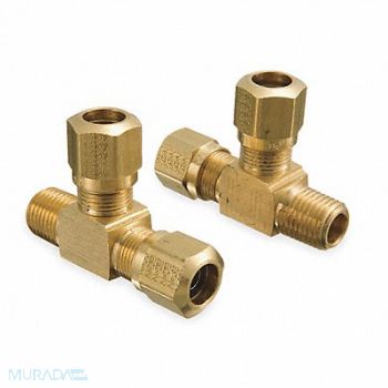 EATON WEATHERHEAD Male Run Tee 3/8-18 3/8 In Tube Sz, 2ZLN9