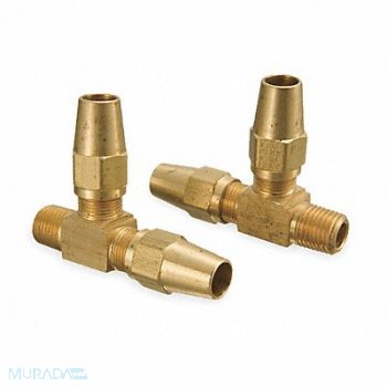 EATON WEATHERHEAD Male Run Tee 1/4-18 3/8 In Tube Sz, 2ZMD9