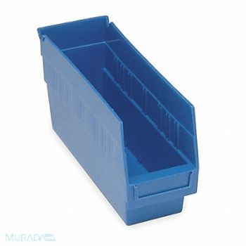 QUANTUM STORAGE SYSTEMS D5563 Shelf Bin Blue Polypropylene 6 in, 2ZMN8