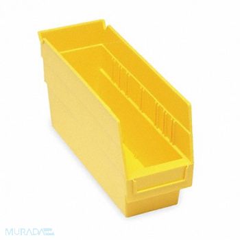 QUANTUM STORAGE SYSTEMS D5563 Shelf Bin Yellow Polypropylene 6 in, 2ZMR8