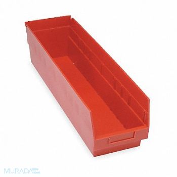 QUANTUM STORAGE SYSTEMS E5736 Shelf Bin Red Polypropylene 6 in, 2ZMU7