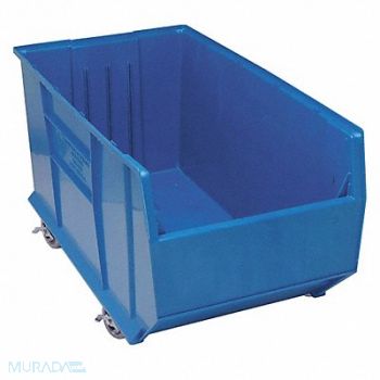 QUANTUM STORAGE SYSTEMS D5573 Mobile Bin Blue Polypropylene 17 1/2 in, 2ZMW2