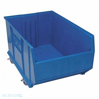 QUANTUM STORAGE SYSTEMS D5574 Mobile Bin Blue Polypropylene 17 1/2 in, 2ZMW3